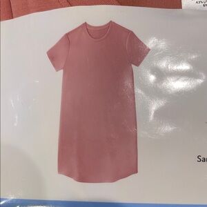 Member's Mark Pink Sandwashed T-Shirt Dress